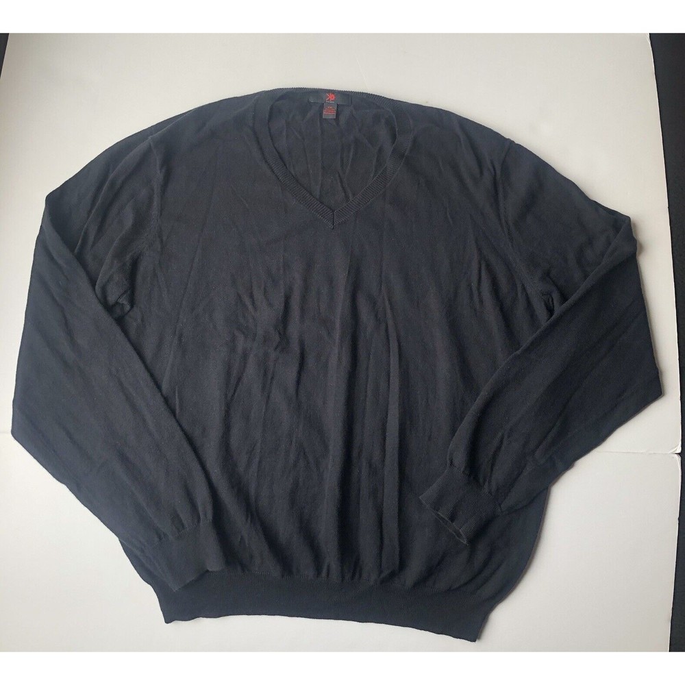 KO Egara Mens Sweater Cotton Cashmere Long Sleeve Size XXL